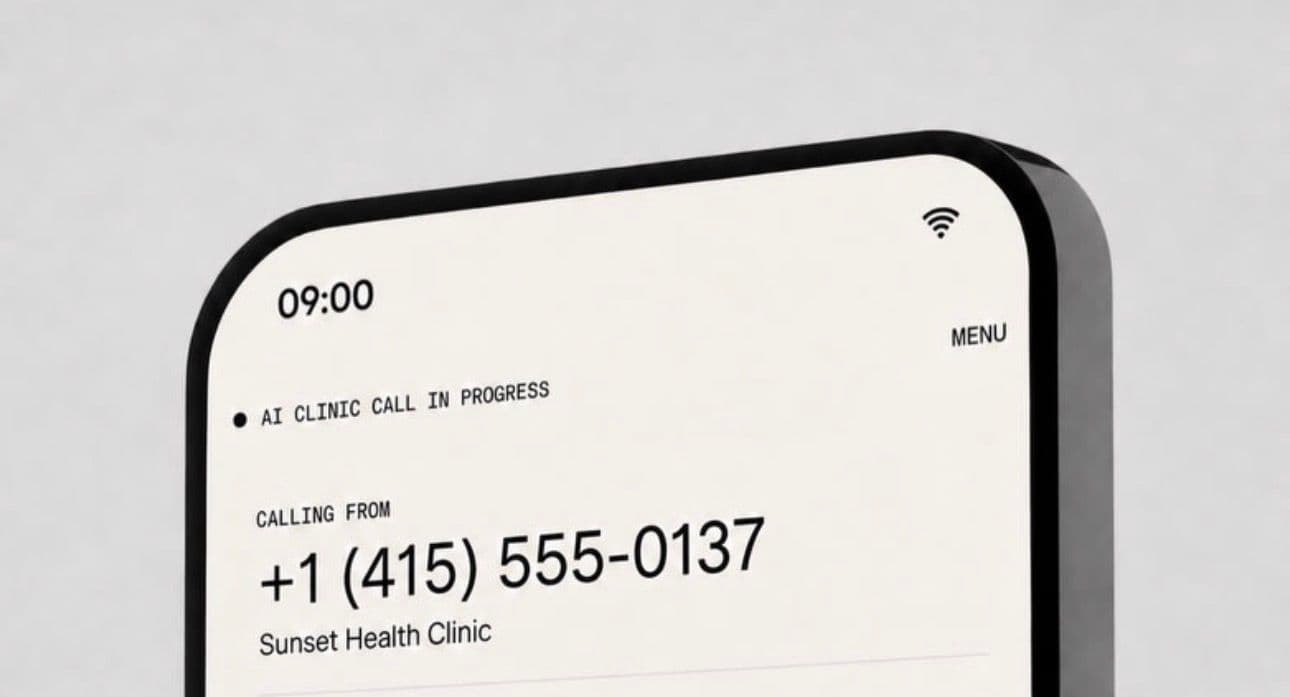 AI clinic call interface in progress